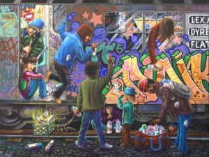 Lady Pink - Opere D'Arte - Graffiti nelle Gallerie