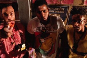 Scena del film Do The Right Thing (1989) nel quartiere di Bedford-Stuyvesant Brooklyn