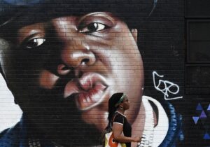 Murale dedicato a Biggie Smalls a Bushwick, Brooklyn, opera del writer Sipros