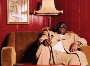 The Notorious B.I.G., Biggie Smalls ritratto iconico del rapper di Brooklyn
