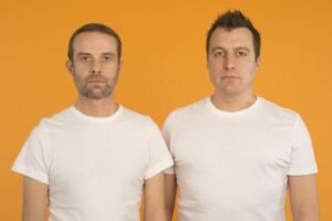 Plaid band foto promozionale duo britannico