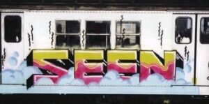 Seen UA, pezzo wildstyle su treno della subway newyorkese