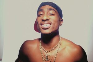 Tupac Shakur 2Pac, ritratto fotografico anni '90, Hip Hop americano