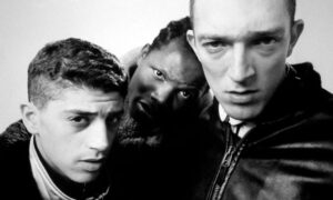 I tre protagonisti di La Haine, Vinz, Hubert e Saïd, in una scena del film di Kassovitz