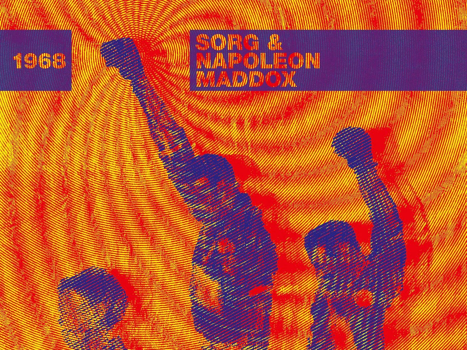 Copertina di "1968" di Sorg e Napoleon Maddox, con il saluto a pugno alzato sul podio
